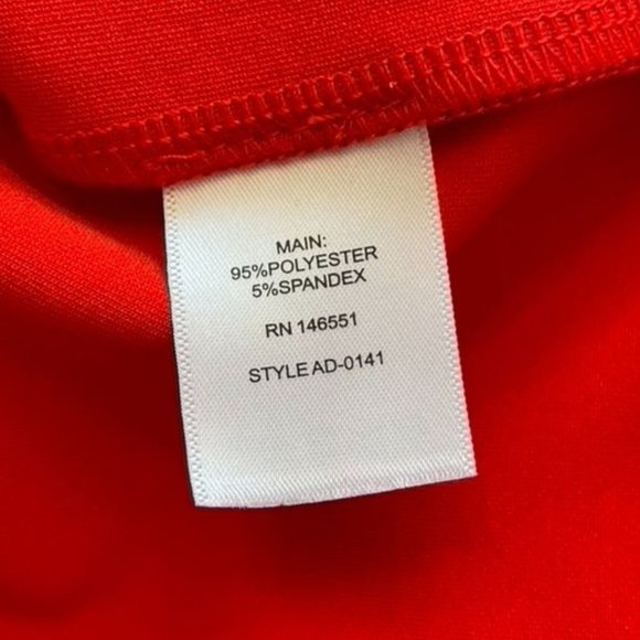 Ava Red Sheath Slip On Dress Size Medium NWT - Picture 9 of 10